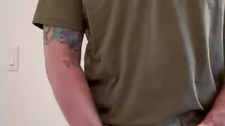 Stroking my thick cock to a nice cum blast