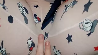 Cute Girl in Pajama with Big Tits Seducing Me