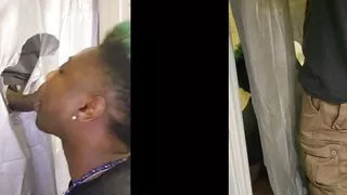 Sissy's First Glory Hole Action ! ????