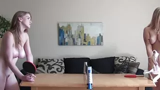 Strip table tennis and a fucking machine - what can go wrong?