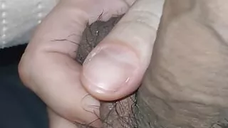 Step mom handjob step son mini cock in bed