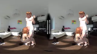 Double Ginger Stripteasing Beauties Romantic Lesbian Lovers Pussy Lick Drip Champagne Pussy Juices