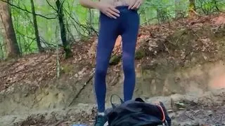 Pantyhose And Leggings (xs) In Forest Strip