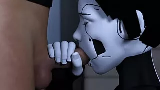 Deep Throat Face Fuck Blowjob Compilation with Hot Blonde, AI Sex Robot Girl & Sexy Redhead