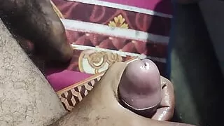 Indian men massage his Dick and moaning while masturbating