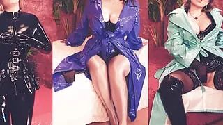 Hot MILF in Latex Catsuit, Sexy Stockings and Fetish Pvc! Arya Grander