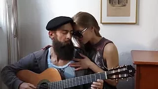 From Street to Sheets, a Beauty Seduces a Poor Musician for an Intimate Encounter at Home.