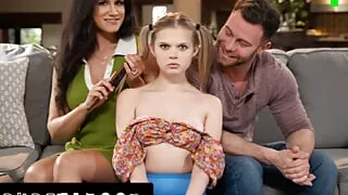 PURE TABOO Petite Babysitter Coco Lovelock Has Pissing Humiliation To Please Kinky Couple FULL SCENE