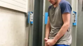 Caught jerking off in the locker room