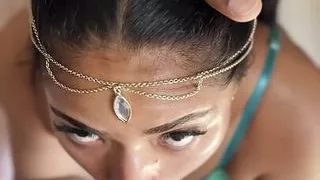 Indian girl gives a nice sloppy blowjob -amateur couple- nysdel