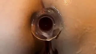 Ass gaping cum fun