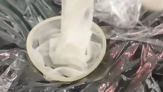 Me Playing With Used Condom And Sperm From Street Prostitute