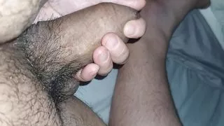 Step mom surprised about step son big thick cock on erection