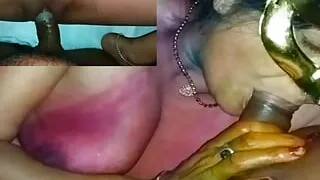 Rustic sister-in-law in Holi