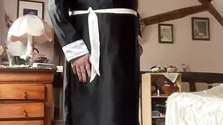 Outfit with a nun's dress for a night out