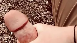 Cum in the woods 2