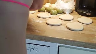 Could not resist to passionate fuck while baking AUTHENTIC