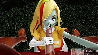 mmd r18 Saki Halloween sexy cosplay fuck want to anal sex milf public  HMV 3d hentai