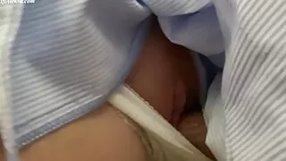 Horny Dick Stranger Under Skirt in the Bus. Hot Rubing Pussy in My Panties