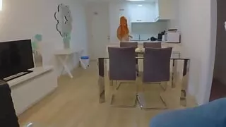 Naked Stepmom Knows How to Make My Dick Hard, She Takes It in Her Mouth, We Fuck and I Cum in Pussy