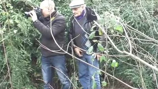 Young Chubby Redhead Slut Gets Her Ass Nailed and Her Breast Cum Covered in Her 1st Gangbang Outdoor with Old Man