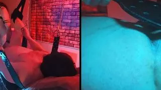 Pup spanks and fucks Daddy Bear RAW with Closeup POV from below part 2