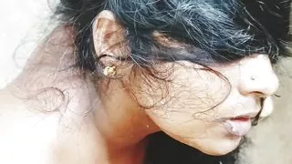 Indian aunty bathroom sex, fucking husbend's friend. Telugu DIRTY talks.