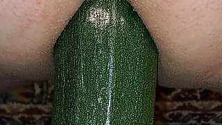 Ass play with a squash.