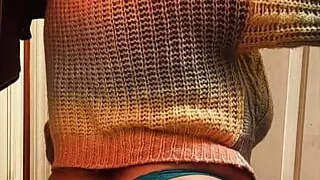 My mistress ordered me to fuck her in a sweater so I gave her many choices