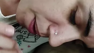 Bed Time Messy POV Blowjob