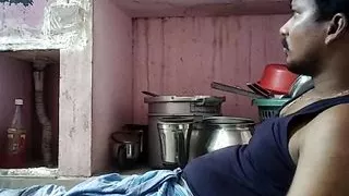 Indian village house wife hot kissing ass