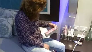 I get dressed to go to the motel with my boss and my husband records me, real cuckold