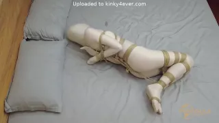 Cocooned Girl In Rope Bondage