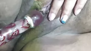 Housewife Kitty Rosario Masturbate Glass Dildo