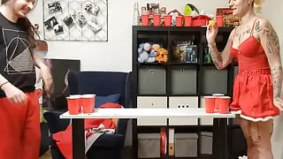 End of the Year Game of Strip Beer Pong