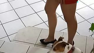 Sexy customer heats up her craftsman