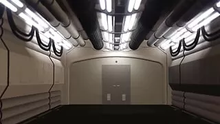 Hardcore in Restraints with Gnome. Young Busty Cuffed Brunette Gets Tied Down and Creampied