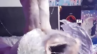 Fallen Angel Fucked Doggy with Wings