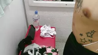 Amateur camera in the dressing room