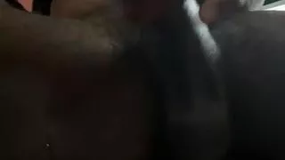 Hiding under daddy's desk.  Is he thinking about me?