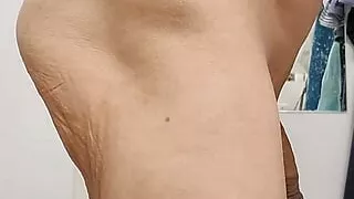 Morning in the bathroom