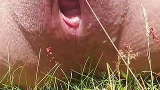 Toying To Orgasm Outdoors