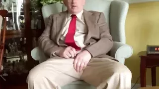 Horny, pervy daddy masturbating