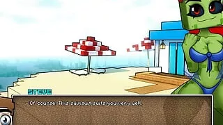 Minecraft Horny Craft - Part 20 - Creeper Sexy Swinsuit Boobs By LoveSkySan69