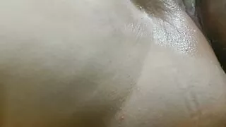 Creamy pussy getting rubbed and fingered by horny mom