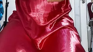 Magenta Satin Slip Lingerie Fetish