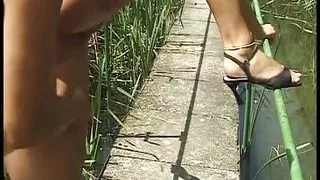 Curvy German slut enjoys a hard fuck at the lake