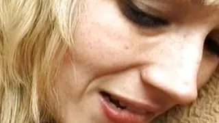 French blonde getting her asshole filled with cum