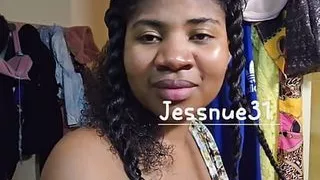 Indian aunty doing topless braids