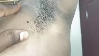 Tamil village girl hairy armpits and pussy show house owner